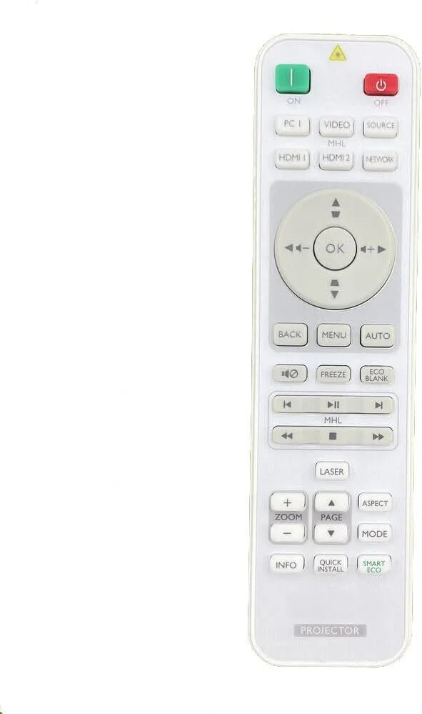 ریموت کنترل پروژکتور XINFUTE مدل 5J.JGR06.001 مناسب برای پروژکتورهای BenQ سری DX808ST MH733 سری MX MW
