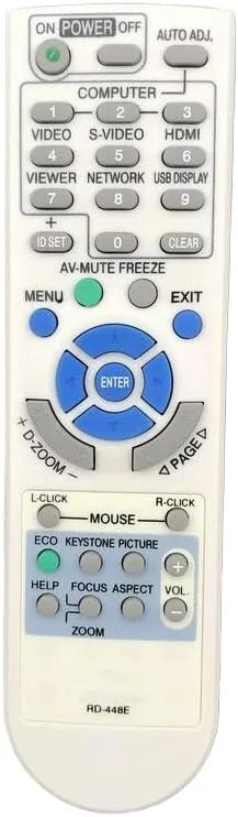 ریموت کنترل پروژکتور جایگزین مدل RD-448E مناسب برای پروژکتورهای NEC مدل M260W M260X M300W M300XS