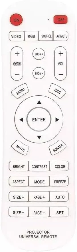 ریموت کنترل پروژکتور یونیورسال XINFUTE مناسب برای پاناسونیک اپسون بنکیو دل ویوسونیک ریموت کنترل پروژکتور یونیورسال XINFUTE مناسب برای پاناسونیک اپسون بنکیو دل ویوسونیک