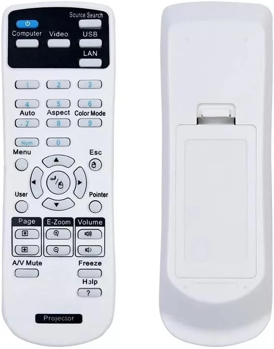 ریموت کنترل پروژکتور جایگزین جدید 159917600 برای اپسون مدل های EX5220 EX3220 EX5230 ریموت کنترل پروژکتور جایگزین جدید 159917600 برای اپسون مدل های EX5220 EX3220 EX5230