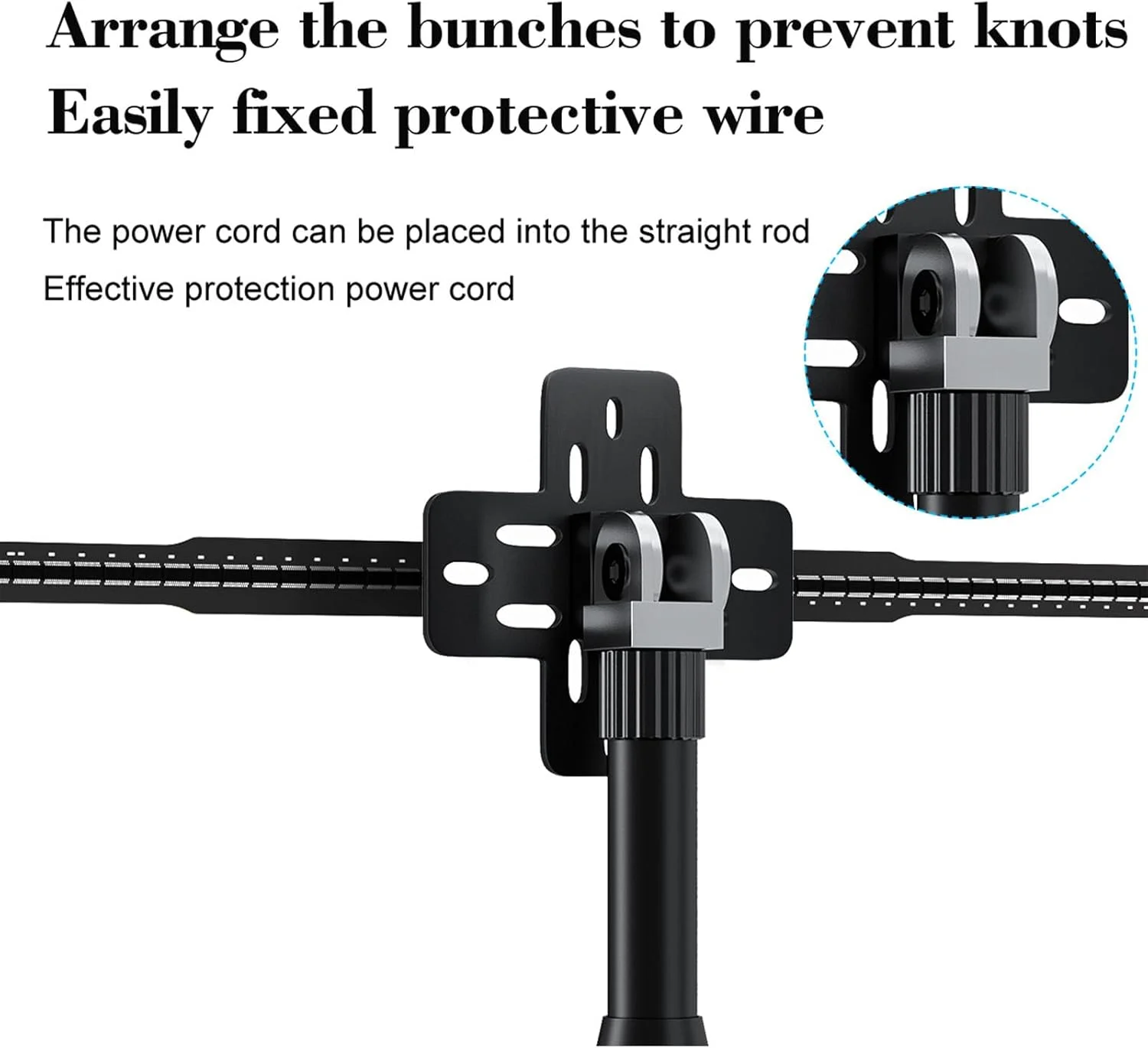 پایه نصب پروژکتور سقفی نمایشگر تبلیغاتی سه بعدی، قابل افزایش طول از 39.37 تا 60.96 سانتی متر، پایه نصب سقفی پروژکتور دستگاه تبلیغاتی فن هولوگرافیک سه بعدی