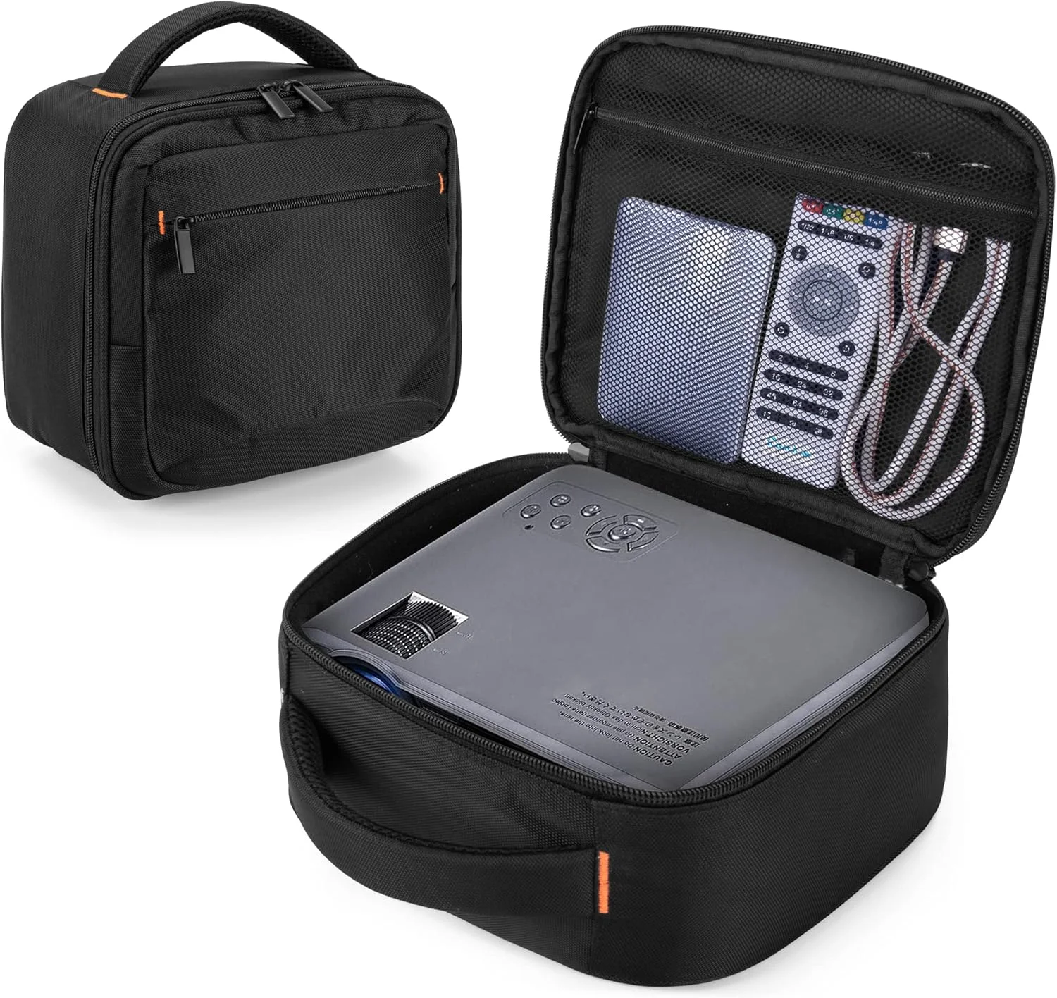 کیف حمل مینی پروژکتور CURMIO، سازگار با DR.J Professional، QKK، VANKYO، XGIMI، مشکی