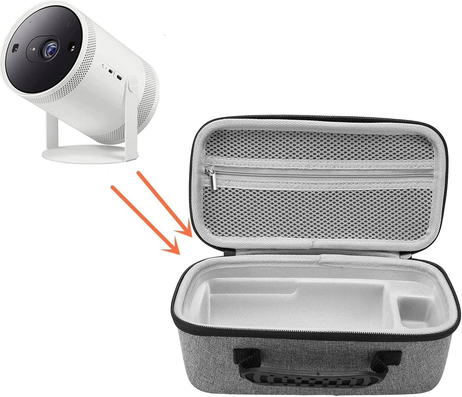 کیف حمل پروژکتور Cuifati برای پروژکتور Nebula Capsule 3 و 1080P، کیف مسافرتی قابل حمل ضد ضربه EVA