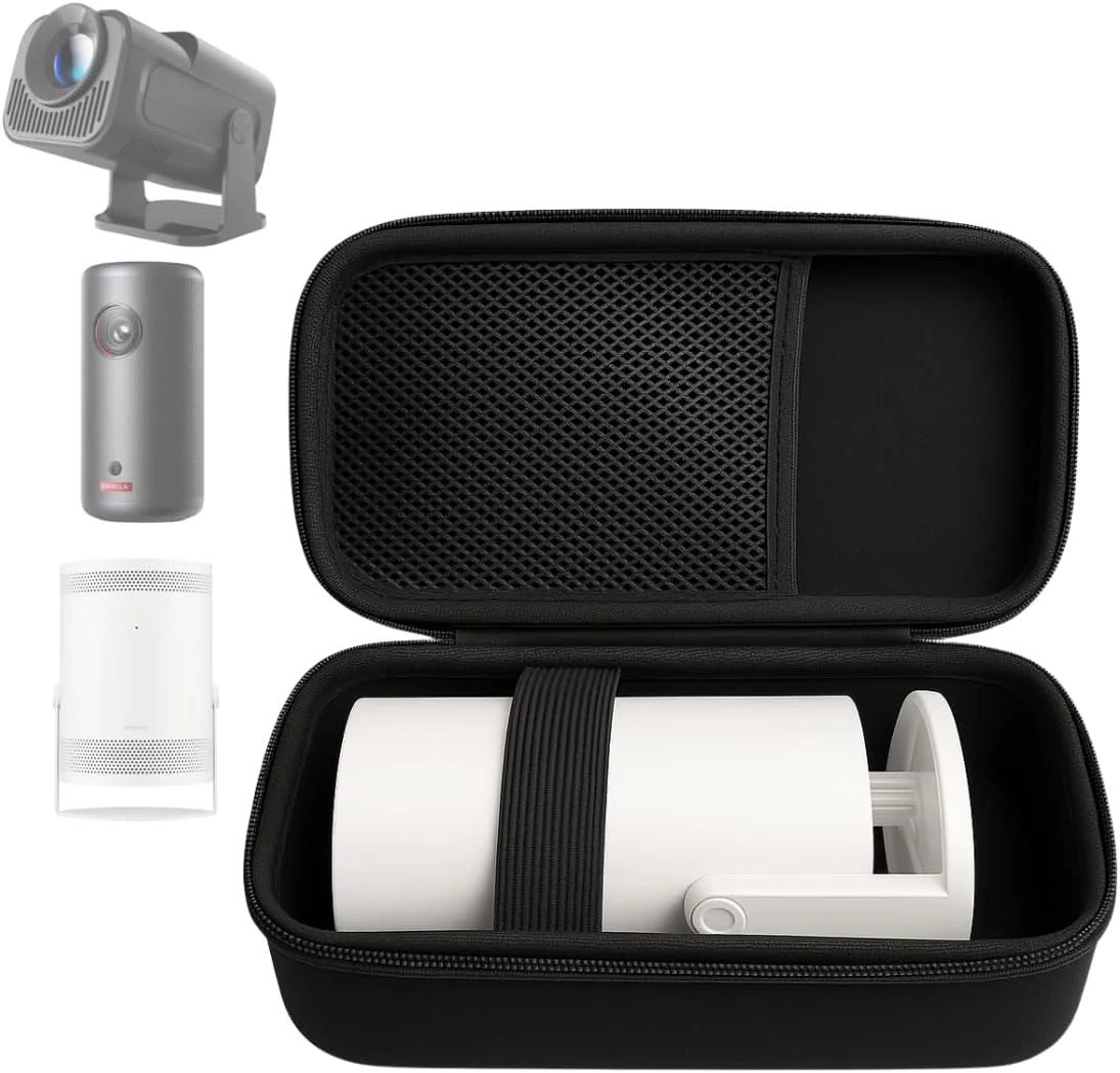 کیف حمل پروژکتور برای Magcubic HY320 HY300 HY300 Pro و Nebula Capsule 3 به همراه جیب نگهداری لوازم جانبی، کیف قابل حمل برای پروژکتور مینی و لوازم جانبی