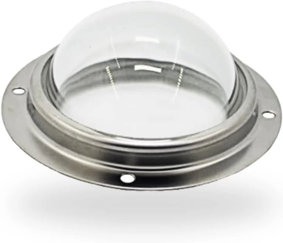 لنز متمرکز کننده DAUERHAFT، لنز شیشه ای LED 100 میلی متری پلانو محدب LED با براکت ثابت برای LED های 20-200 وات