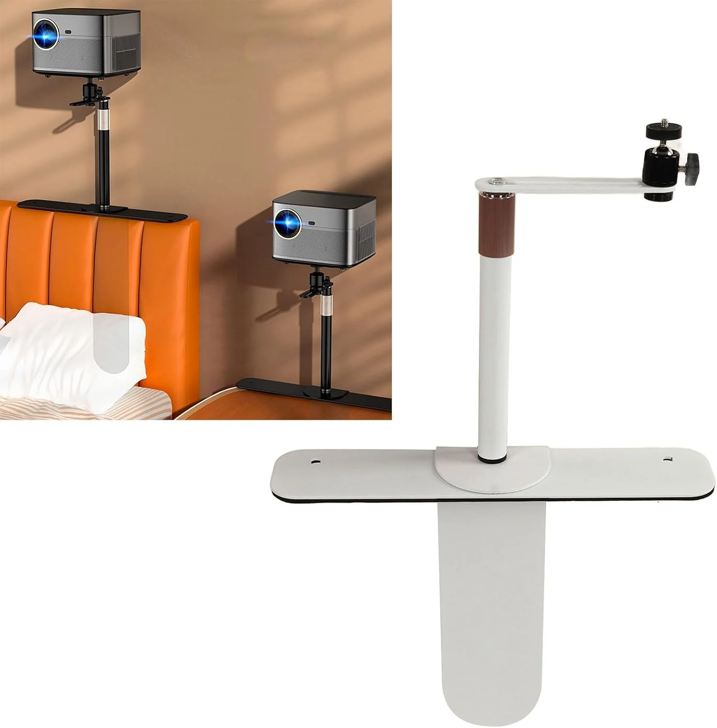 360 Degree Rotatable Bed Bed Projector Stand for Home Office Desk (Alloy Steel 2)