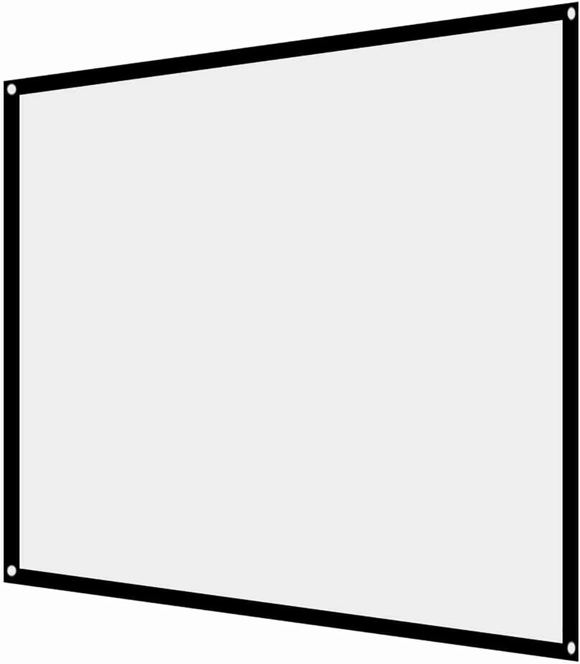 پرده نمایش ویدئو Denash، 60 اینچ 4:3 پرده نمایش قابل حمل، پرده نمایش تاشو برای سینمای خانگی، فضای باز و داخل خانه (60 اینچ)