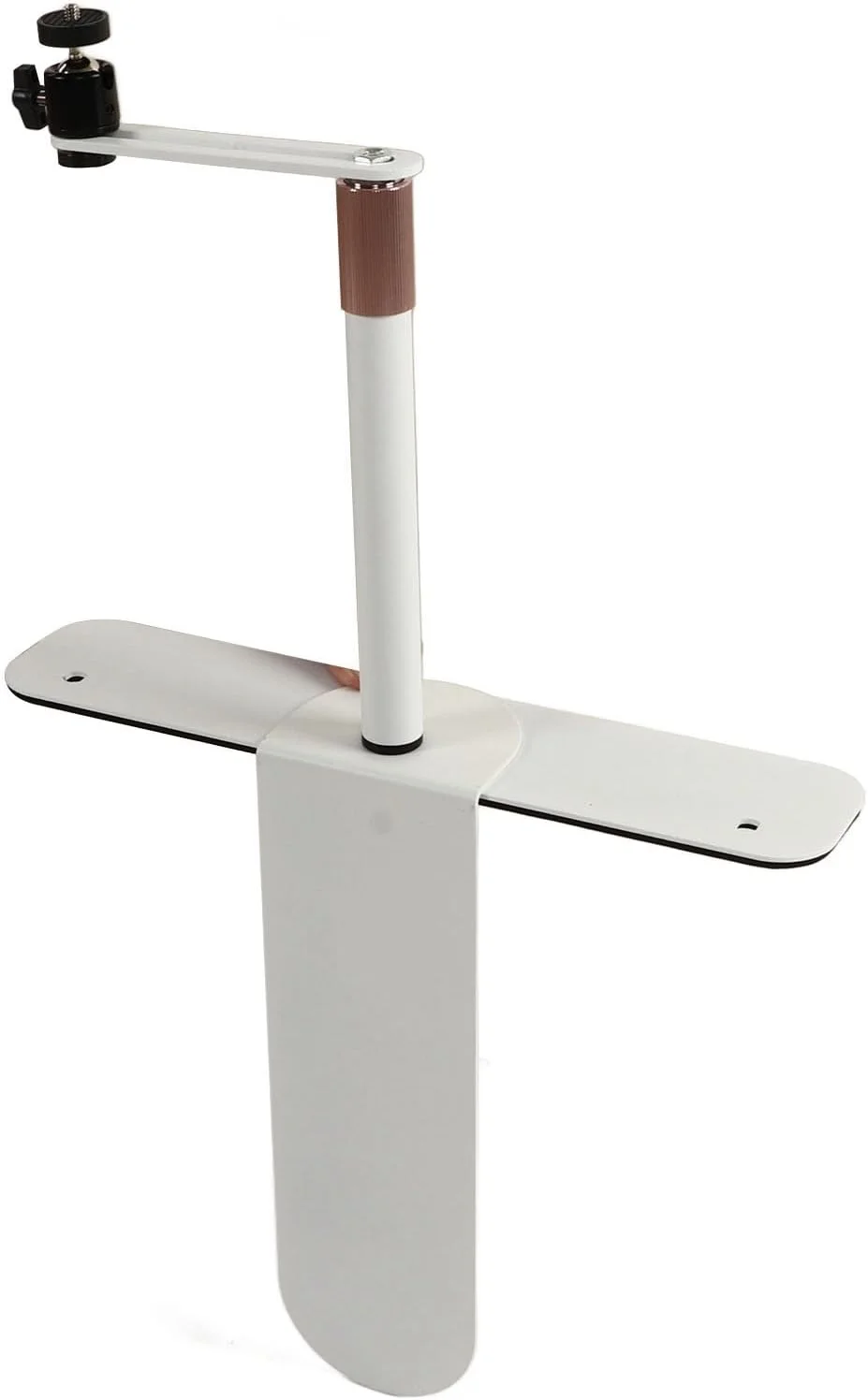 پایه پروژکتور کنار تختی، پایه پروژکتور با قابلیت چرخش 360 درجه، ساختار فلزی، ارتفاع قابل تنظیم، سازگاری گسترده، نصب آسان برای دفتر کار خانگی (سفید)