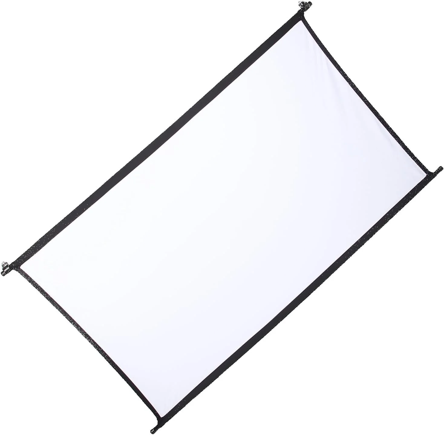 پرده نمایش پروژکتور HD Denash، صفحه نمایش عریض فیلم پروژکتور ابریشم شیری مقاوم در برابر چروک نصب شده روی دیوار برای خانه و فضای باز (100 اینچ (87 X 49.2 اینچ))