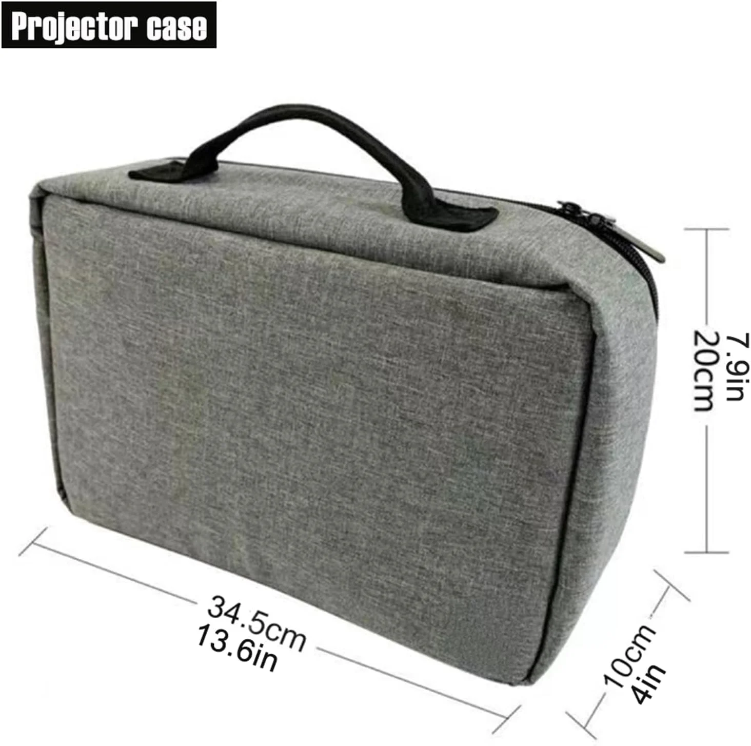 کیف نگهداری پروژکتور خانگی Docooler، کیف حمل قابل حمل برای پروژکتور و لوازم جانبی، ضد ضربه، مقاوم در برابر سایش، کیف مسافرتی پروژکتور با زیپ روان