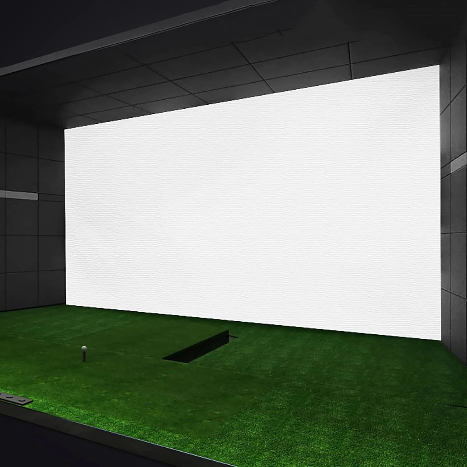 پرده نمایش شبیه ساز گلف، پرده نمایش ضربه ای شبیه ساز تمرین توپ گلف 3x4 متر / 10x13 فوت، مواد پودی، پرده نمایش بزرگ برای تمرین گلف پرده نمایش شبیه ساز گلف، پرده نمایش ضربه ای شبیه ساز تمرین توپ گلف 3x4 متر / 10x13 فوت، مواد پودی، پرده نمایش بزرگ برای تمرین گلف