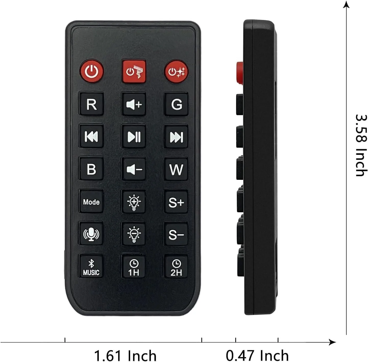 کنترل از راه دور سازگار با پروژکتور ستاره ای Rossetta Galaxy مدل RT009