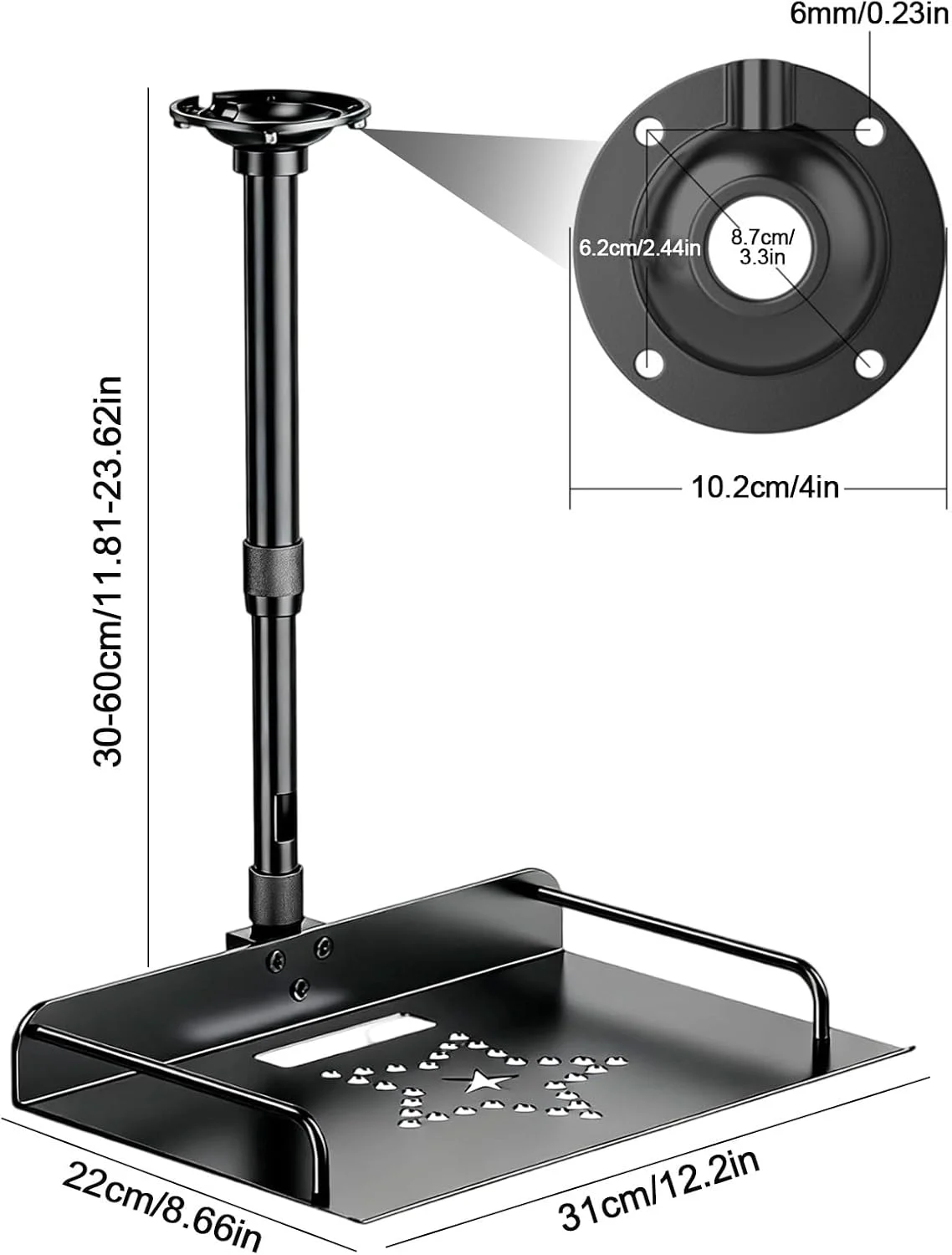 پایه سقفی پروژکتور جهانی Felenny، ارتفاع قابل تنظیم 30 تا 60 سانتی متر با مدیریت کابل