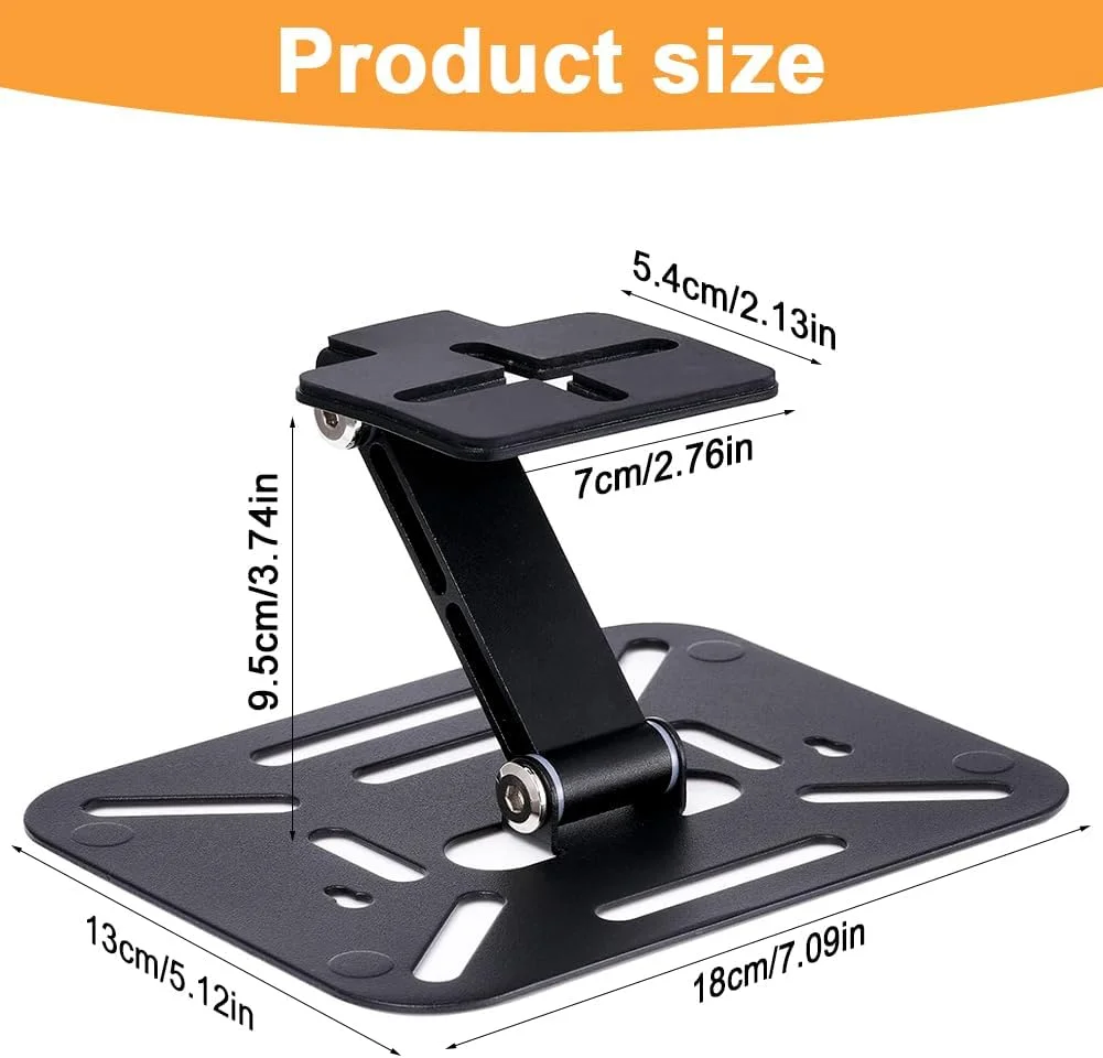 پایه پروژکتور تاشو، نگهدارنده مینی پروژکتور، چرخش 360 درجه و مونتاژ سریع، پایه پروژکتور برای سینمای خانگی، اتاق بازی، دفتر، مناسب برای اکثر پروژکتورها