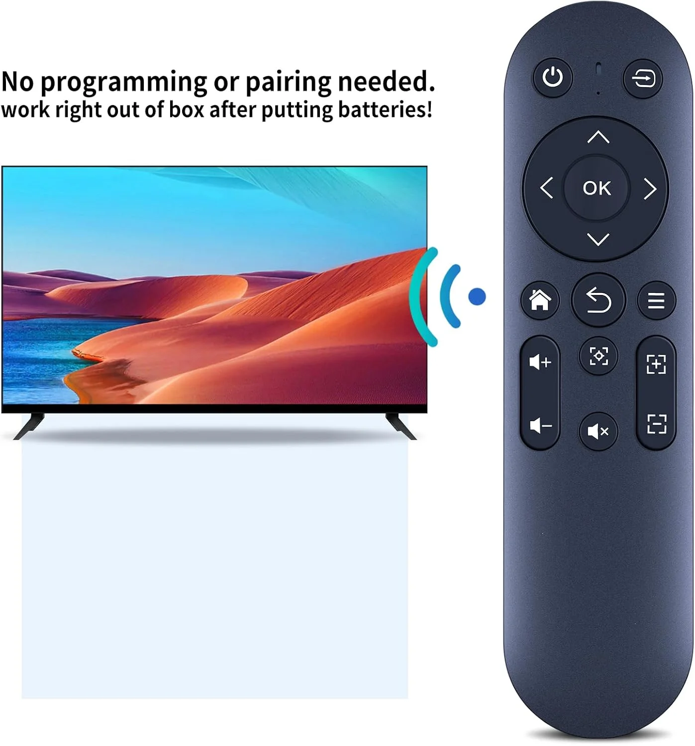 ریموت کنترل جایگزین ZWP سازگار با پروژکتور هوشمند VOPLLS مدل VP-1 R1