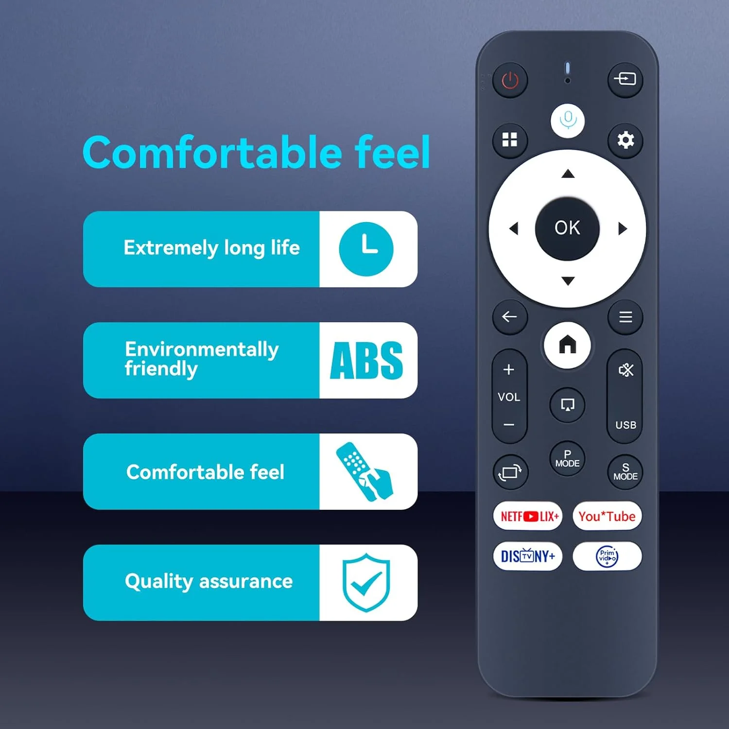 ریموت کنترل جایگزین سازگار برای پروژکتور هوشمند Salange HY320AA و YOWHICK DP03-L