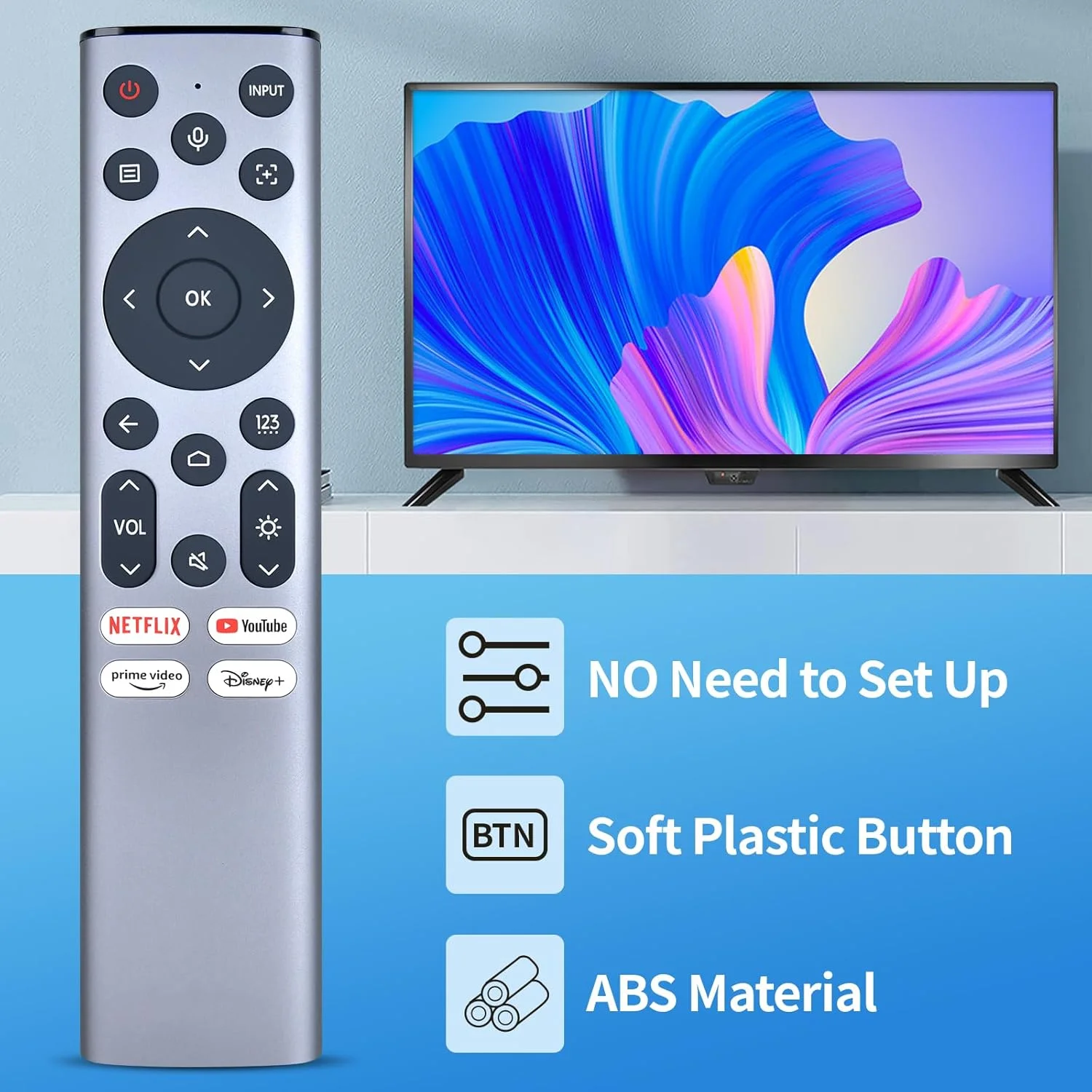 ریموت کنترل جایگزین ZWP ERF6A82 سازگار با پروژکتور لیزری سه گانه هوشمند قابل حمل هایسنس مدل C2، C2 Pro، C2 Ultra