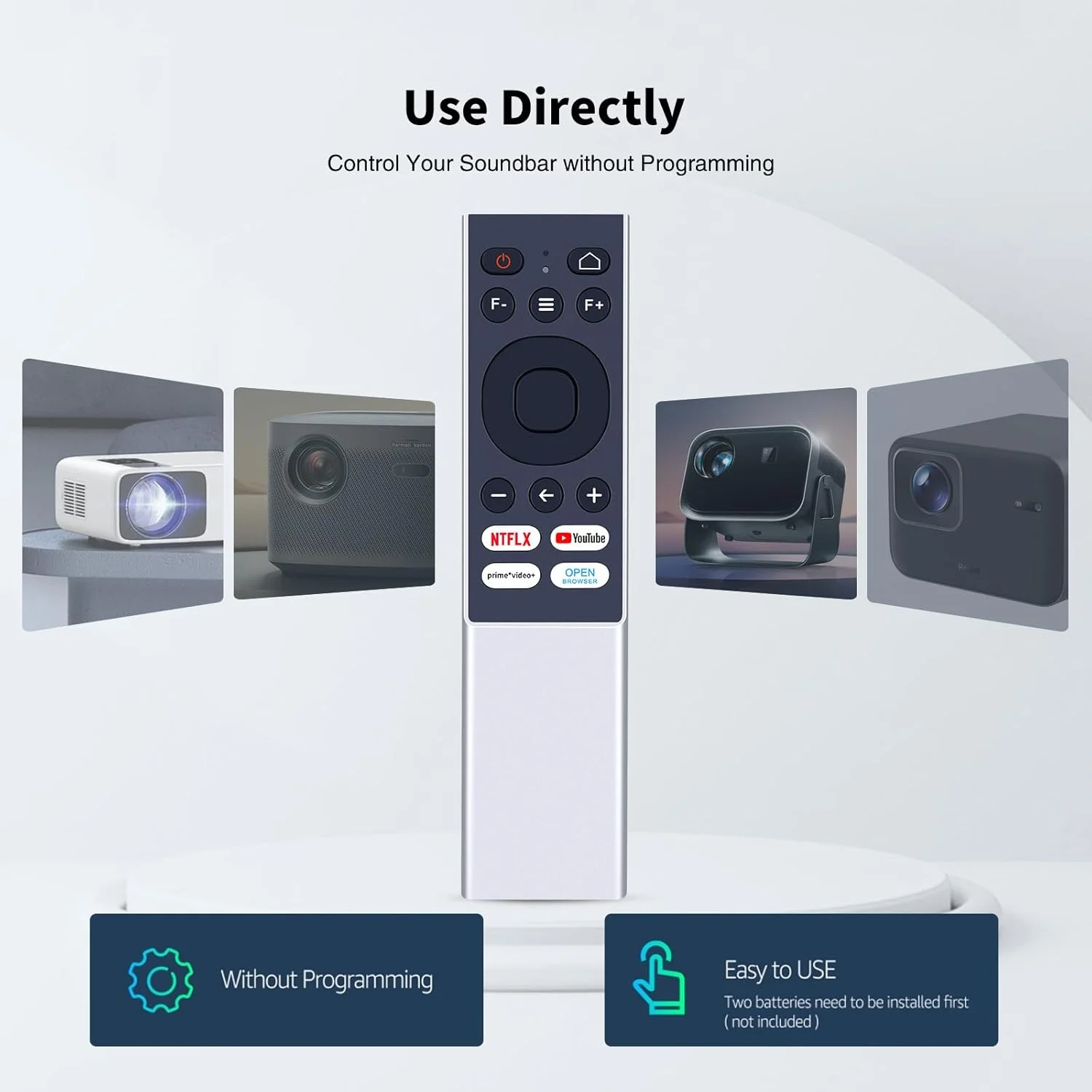 ریموت کنترل جایگزین جدید برای AURZEN Eazze D1 PRO، پروژکتور Dangbei N2 Mini و WEWATCH WP01 Proiecteur