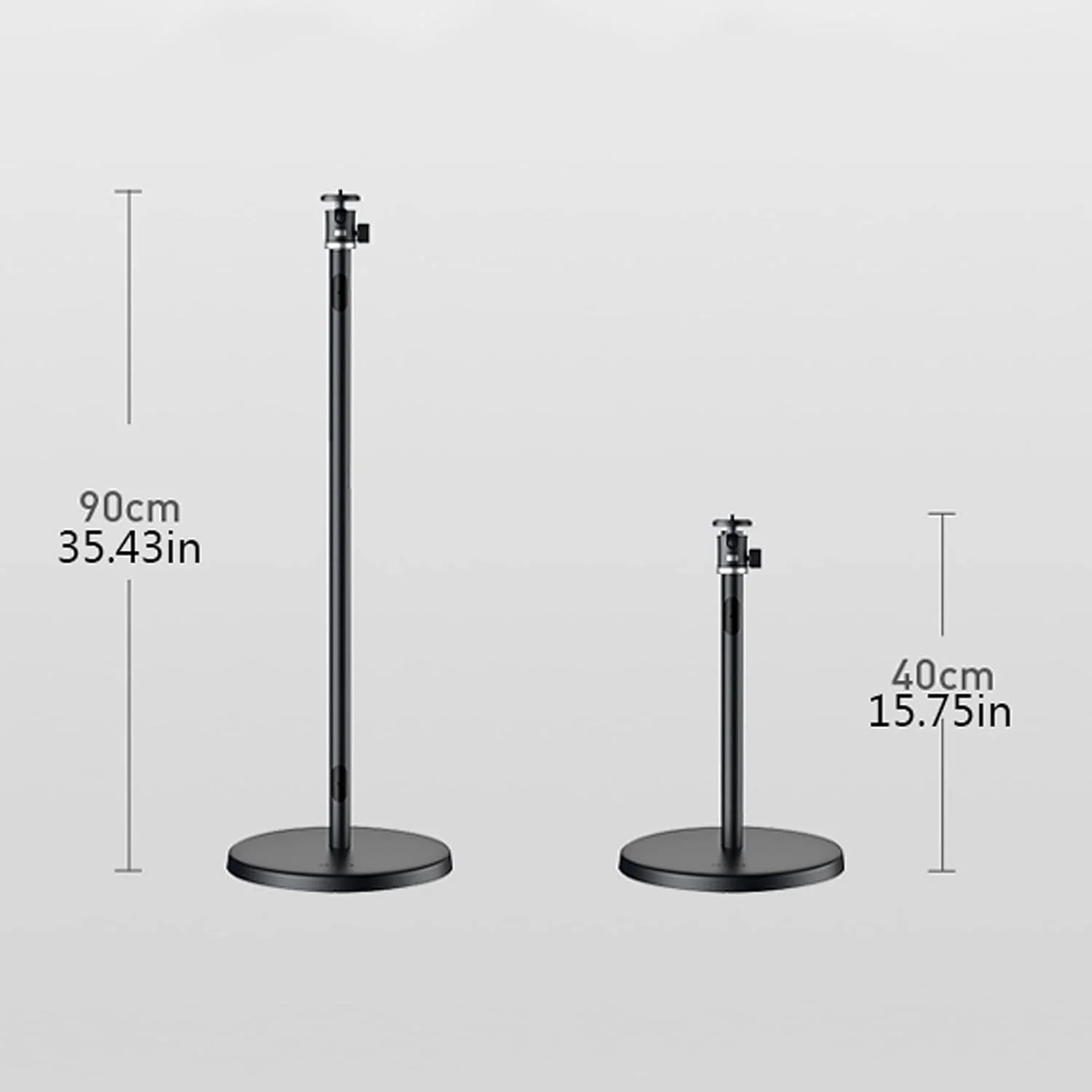 پایه پروژکتور، پایه نگهدارنده پروژکتور، پایه ایستاده پروژکتور با سر توپی چرخان 360 درجه با ارتفاع 40 تا 90 سانتی متر، پایه جهانی پروژکتور مشکی