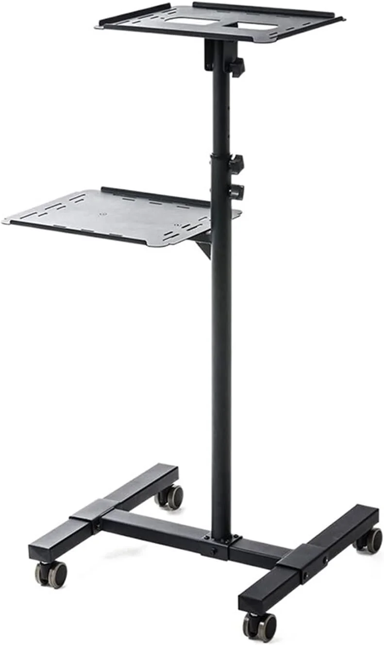 پایه پروژکتور زمینی با سینی، چرخ جهانی، مناسب منزل، کنار تخت، متحرک، چرخشی، بالابر، مناسب اتاق کنفرانس و دفتر کار