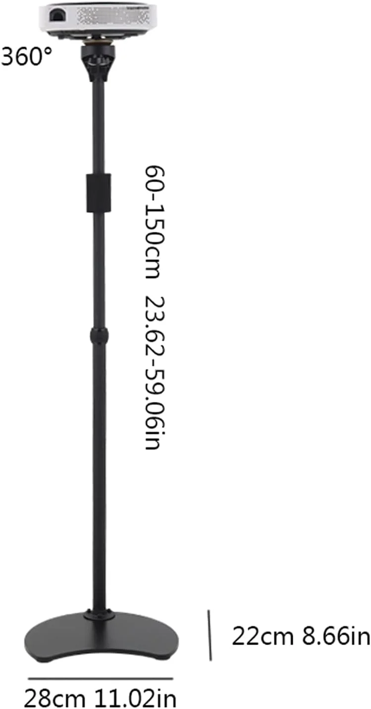 پایه رومیزی پروژکتور با قابلیت چرخش 360 درجه و ارتفاع قابل تنظیم 60 تا 150 سانتی متر، مناسب برای انواع پروژکتور پایه رومیزی پروژکتور با قابلیت چرخش 360 درجه و ارتفاع قابل تنظیم 60 تا 150 سانتی متر، مناسب برای انواع پروژکتور