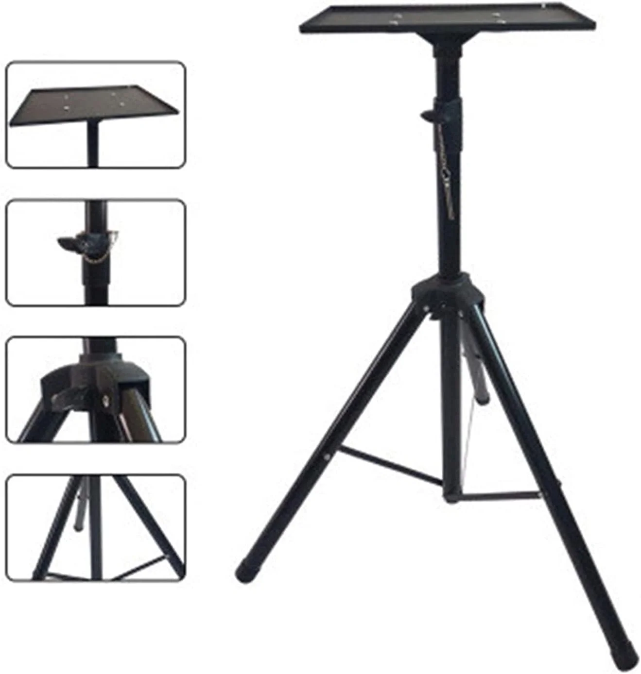 پایه پروژکتور سه پایه لپ تاپ پایه تجهیزات DJ قابل حمل پایه سه پایه تاشو ارتفاع قابل تنظیم 68 تا 119 سانتی متر براکت جهانی پروژکتور