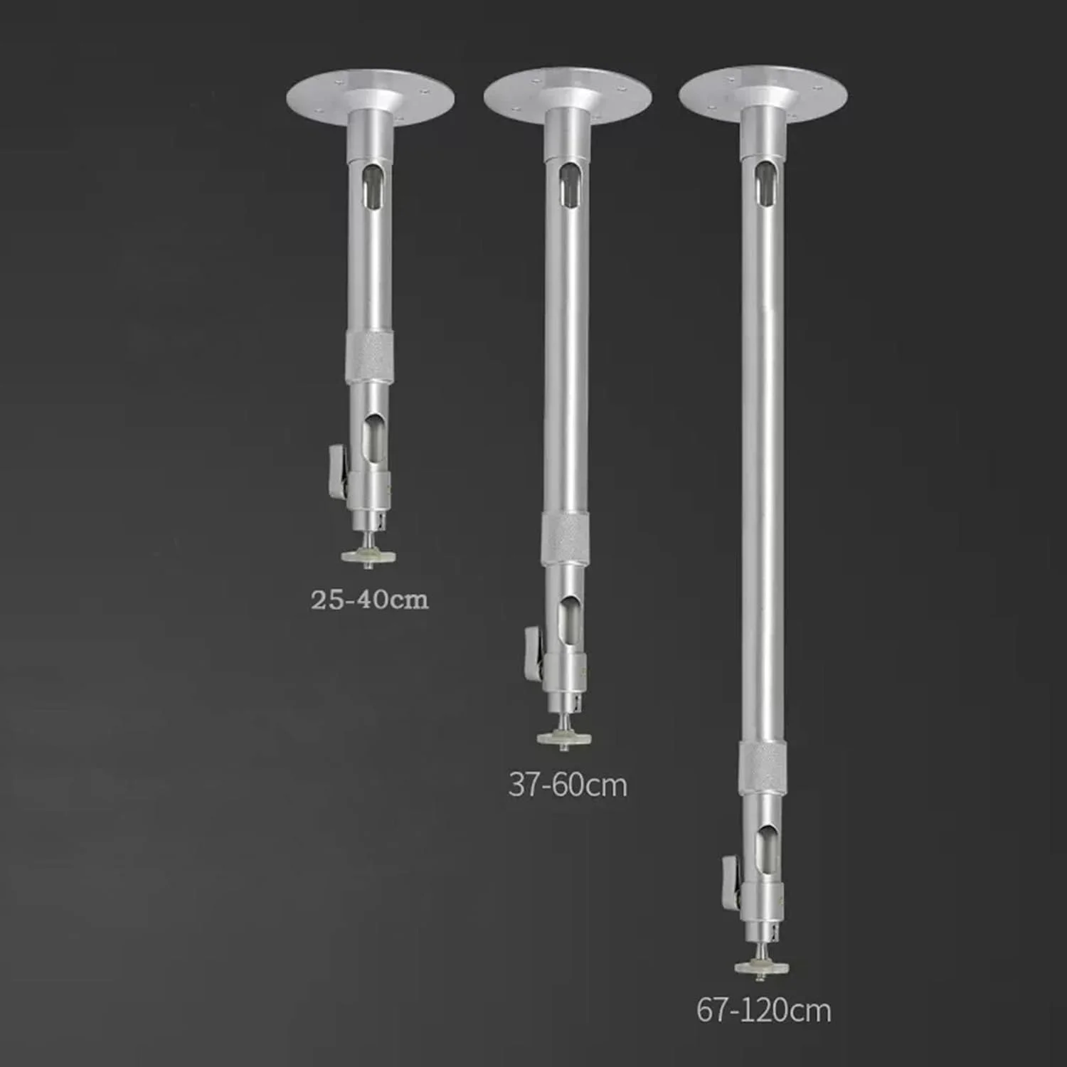 پایه پروژکتور، براکت نصب پروژکتور، براکت آویز دیواری، آویز تلسکوپی جهانی، پایه پروژکتور (PH45120 (67120cm) نقره ای)