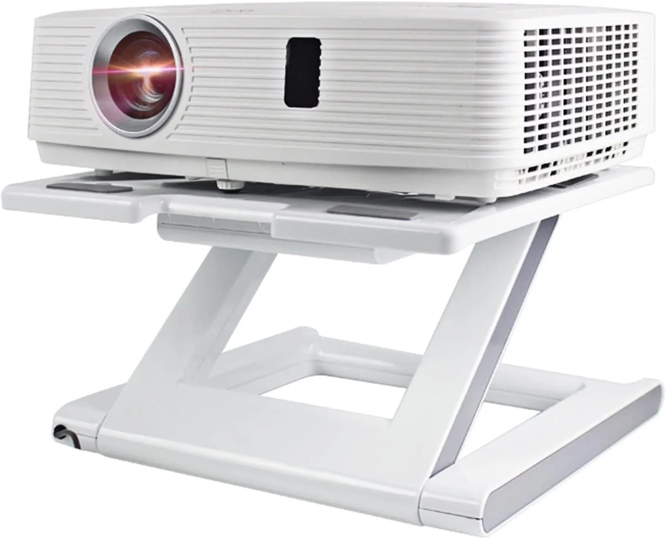 پایه پروژکتور سه پایه، پایه نگهدارنده لپ تاپ، پایه قابل تنظیم چند منظوره، پایه پروژکتور جمع و جور مناسب استودیو و اداره (مشکی)