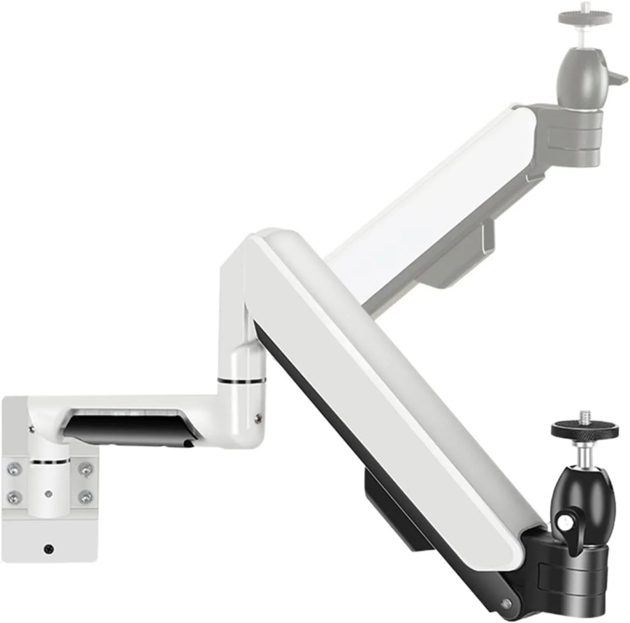 پایه نصب پروژکتور، آویز دیواری، براکت بالابر، پایه پروژکتور دیواری، براکت انبساطی، نصب سقفی و دیواری، مناسب برای خانه و دفتر کار (سفید)