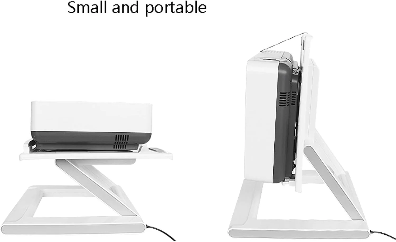 پایه پروژکتور سه پایه، پایه نگهدارنده لپ تاپ، پایه قابل تنظیم چند منظوره، پایه پروژکتور جمع و جور مناسب استودیو و اداره (مشکی)