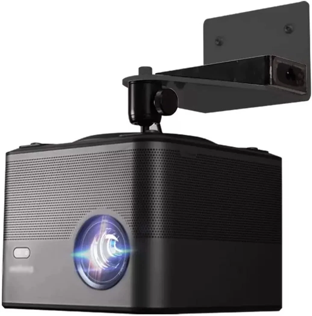 پایه پروژکتور، پایه سقفی پروژکتور، براکت آلیاژ آلومینیوم پروژکتور جهانی، پایه پروژکتور قابل تنظیم 360 درجه برای نصب پروژکتور خانگی و اداری (رنگ: PR11-مشکی)