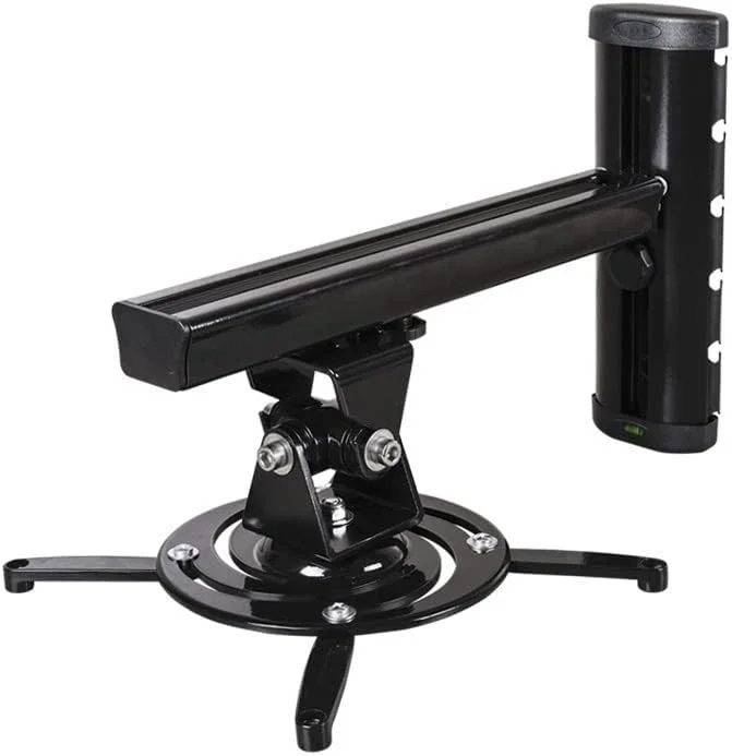 پایه پروژکتور جهانی آلیاژ آلومینیوم 360 درجه، پایه دیواری پروژکتور با حرکت کامل، پایه آویز پروژکتور جهانی جمع شونده (B)