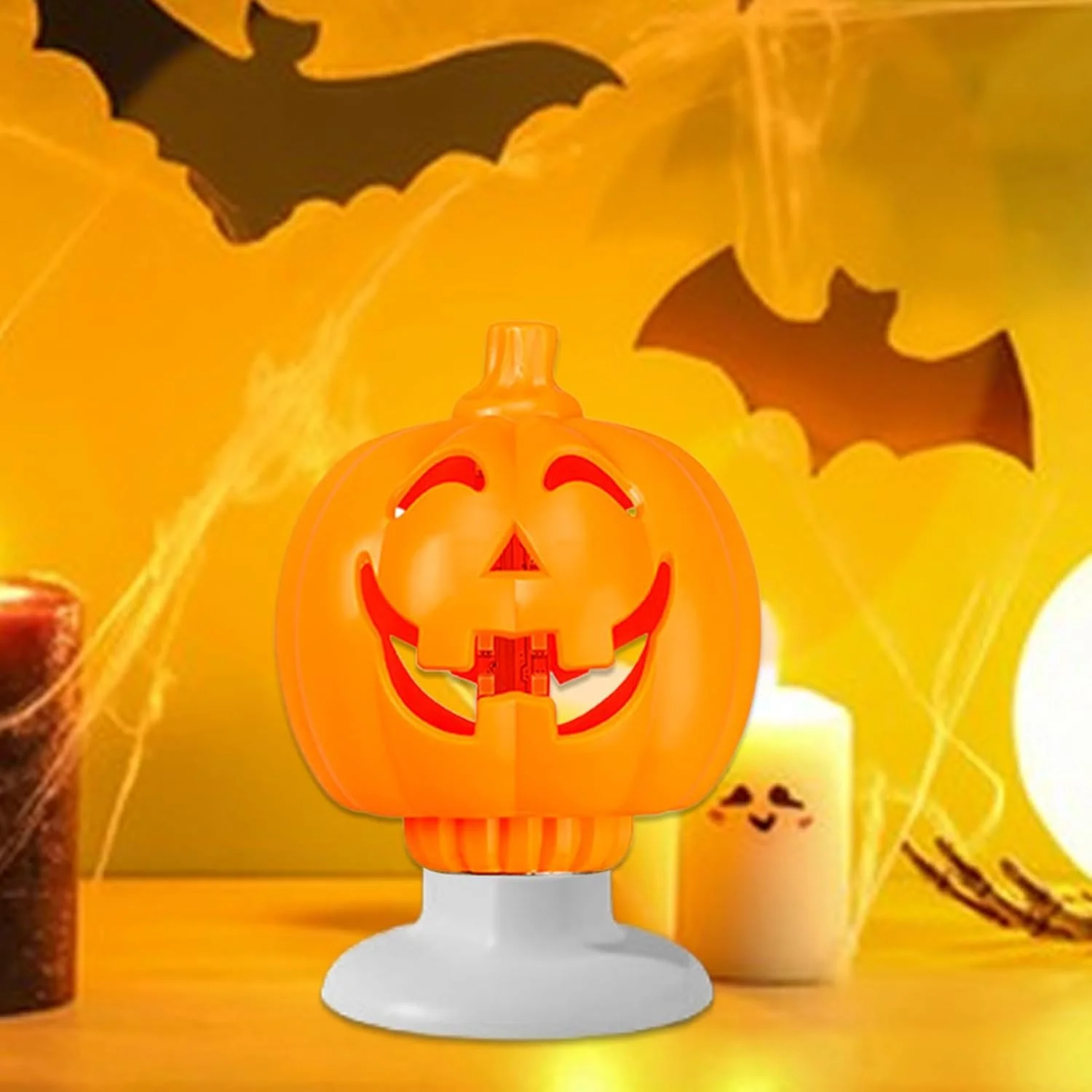 چراغ های کدو تنبل | لامپ پروژکتور کدو تنبل - دکور لامپ جشن روشنایی فصلی تعطیلات برای چادرهای کمپینگ مهمانی های موضوعی خانه های جن زده رستوران بار پارک