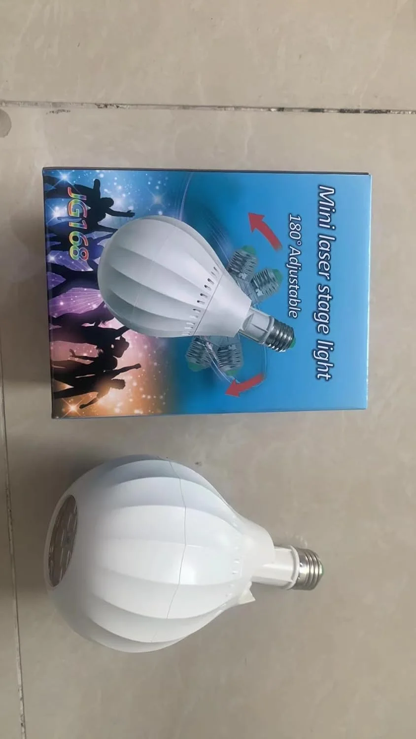 چراغ پروژکتور طرح کریسمس E27 RGB لامپ کنترل صوتی چرخش 360 درجه ایده آل برای دکوراسیون سرگرمی خانگی چراغ پروژکتور طرح کریسمس E27 RGB لامپ کنترل صوتی چرخش 360 درجه ایده آل برای دکوراسیون سرگرمی خانگی