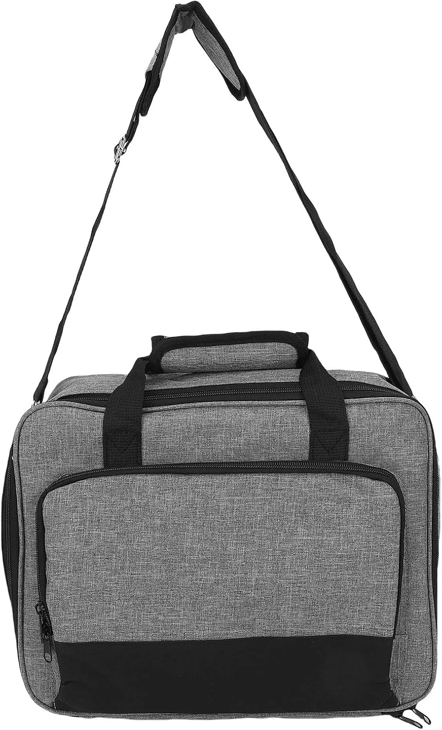 کیف حمل پروژکتور Asixxsix، کیف پروژکتور مسافرتی پارچه آکسفورد با ظرفیت بزرگ با جیب های ذخیره سازی لوازم جانبی و بند شانه قابل تنظیم، سازگار با اکثر پروژکتورها