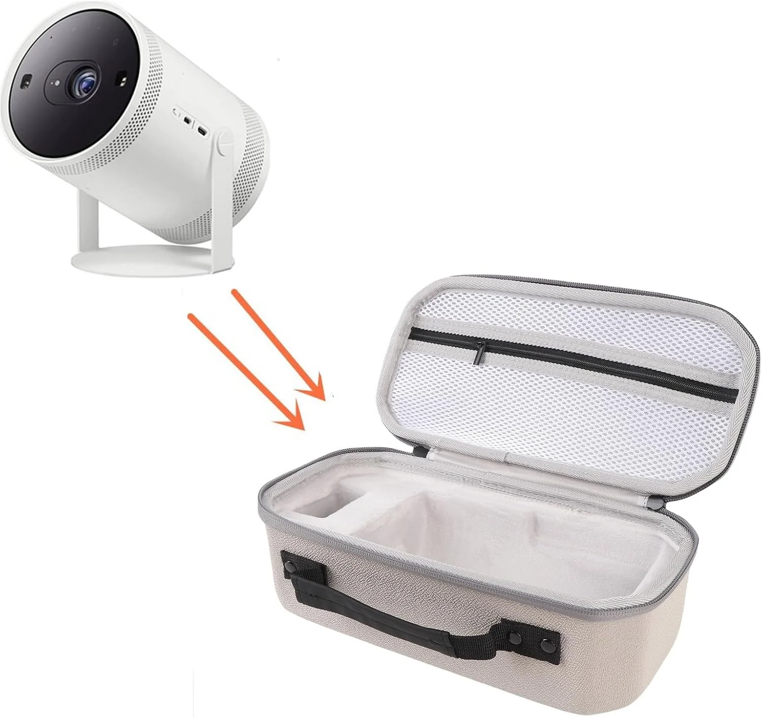 کیف سخت GOWENIC مناسب برای Nebula Capsule 3 1080P، ساخته شده از EVA نایلون، ضد ضربه و ضد باران، دسترسی آسان برای مسافرت کیف سخت GOWENIC مناسب برای Nebula Capsule 3 1080P، ساخته شده از EVA نایلون، ضد ضربه و ضد باران، دسترسی آسان برای مسافرت