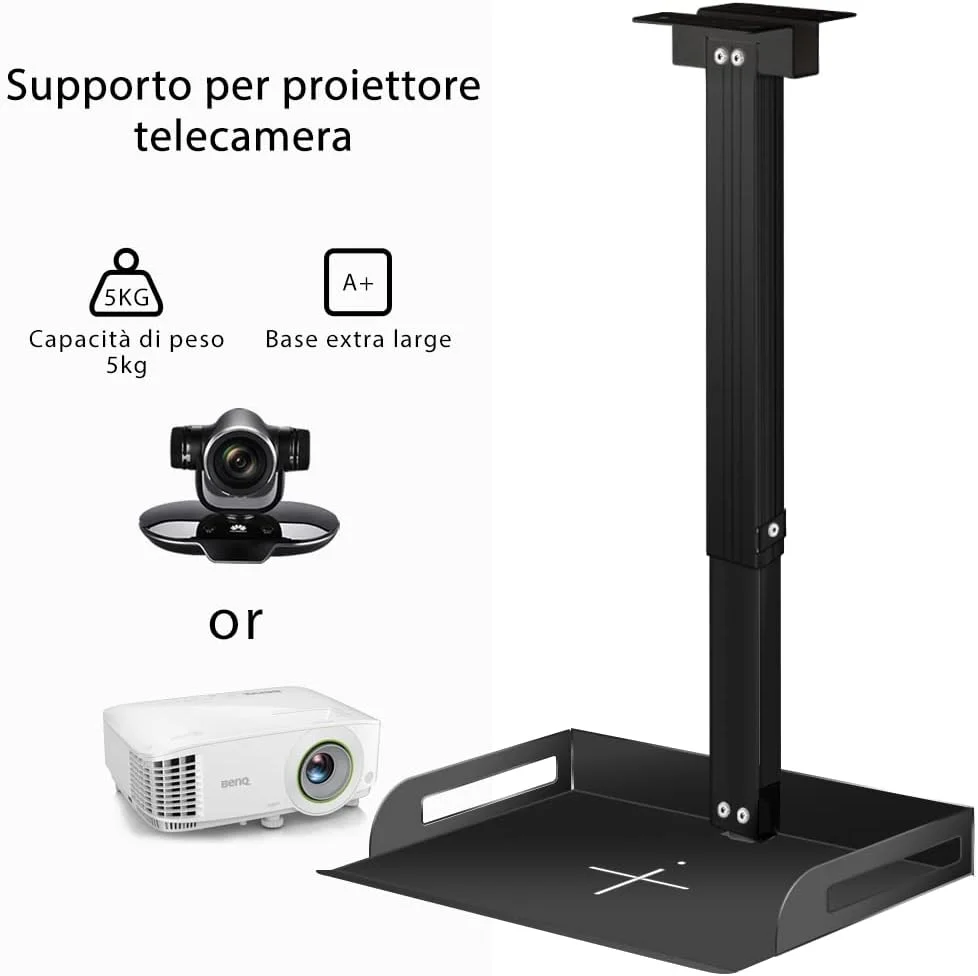 پایه سقفی یونیورسال با سینی برای دوربین پروژکتور، قابل تنظیم 91-170 سانتی متر، تحمل وزن 5 کیلوگرم، نصب بدون سوراخ، مسیریابی کابل داخل لوله، پایه سقفی یونیورسال برای سقف دیوار، کربن پایه سقفی یونیورسال با سینی برای دوربین پروژکتور، قابل تنظیم 91-170 سانتی متر، تحمل وزن 5 کیلوگرم، نصب بدون سوراخ، مسیریابی کابل داخل لوله، پایه سقفی یونیورسال برای سقف دیوار، کربن