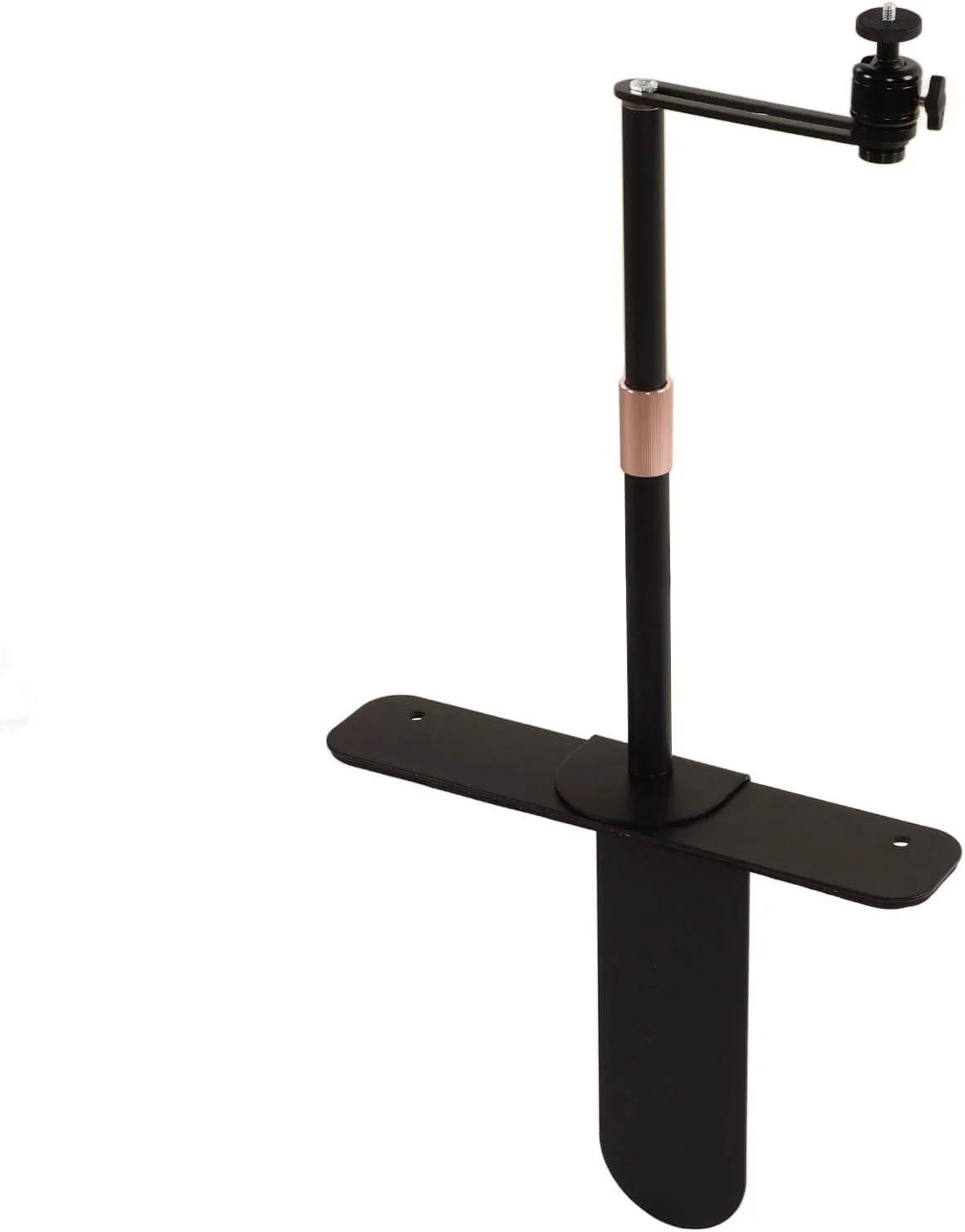 پایه نگهدارنده پروژکتور فولادی آلیاژی بادوام با قابلیت چرخش 360 درجه و تنظیم ارتفاع برای منزل، دفتر کار، کنار تخت و مبل (مشکی)