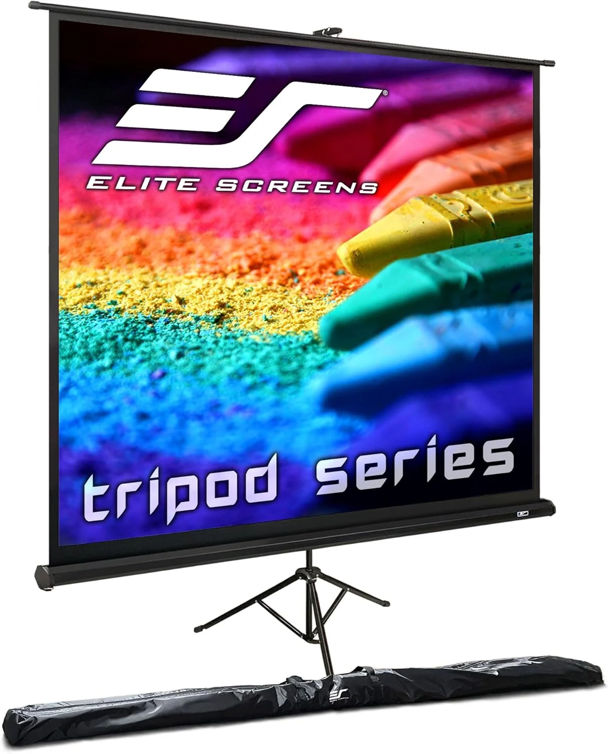 پرده نمایش سه پایه Elite Screens، 85 اینچ، با قابلیت تنظیم چند نسبت تصویر، قابل حمل، مدل T85UWS1 پرده نمایش سه پایه Elite Screens، 85 اینچ، با قابلیت تنظیم چند نسبت تصویر، قابل حمل، مدل T85UWS1