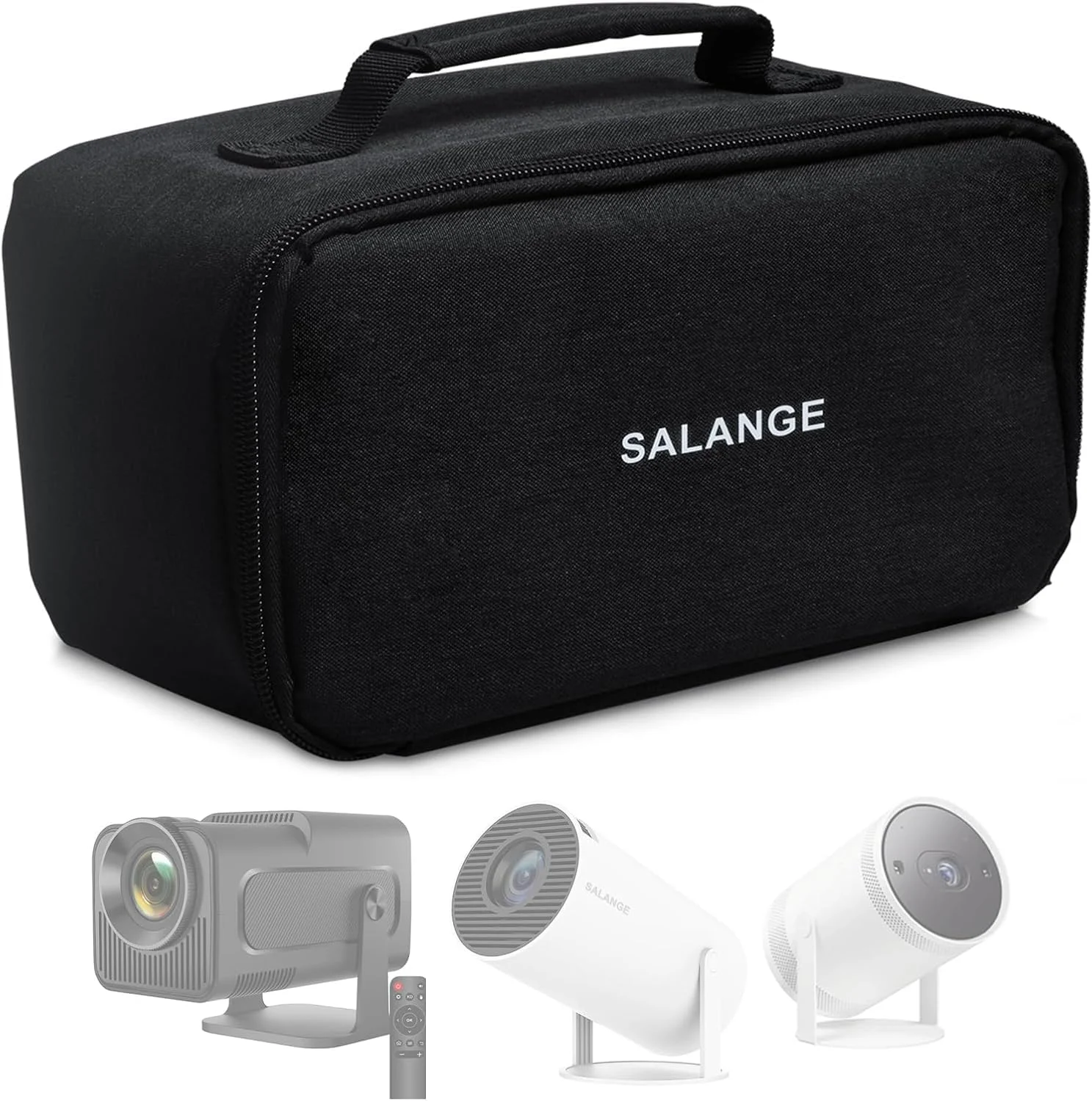 کیف پروژکتور HY320، مناسب برای پروژکتور HY300، ضد آب، مشکی قابل حمل برای پروژکتور HY300، برای فضای باز/خانه، مناسب برای اکثر پروژکتورهای بزرگ، مشکی