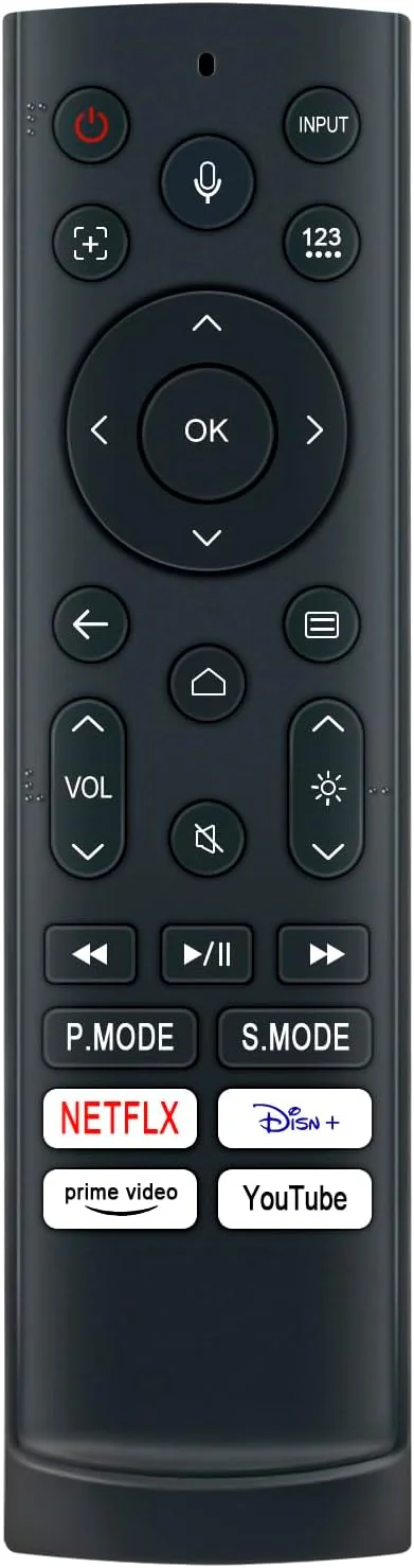 ریموت کنترل صوتی جایگزین ERF3AD90H سازگار با مینی پروژکتور هوشمند Hisense C1