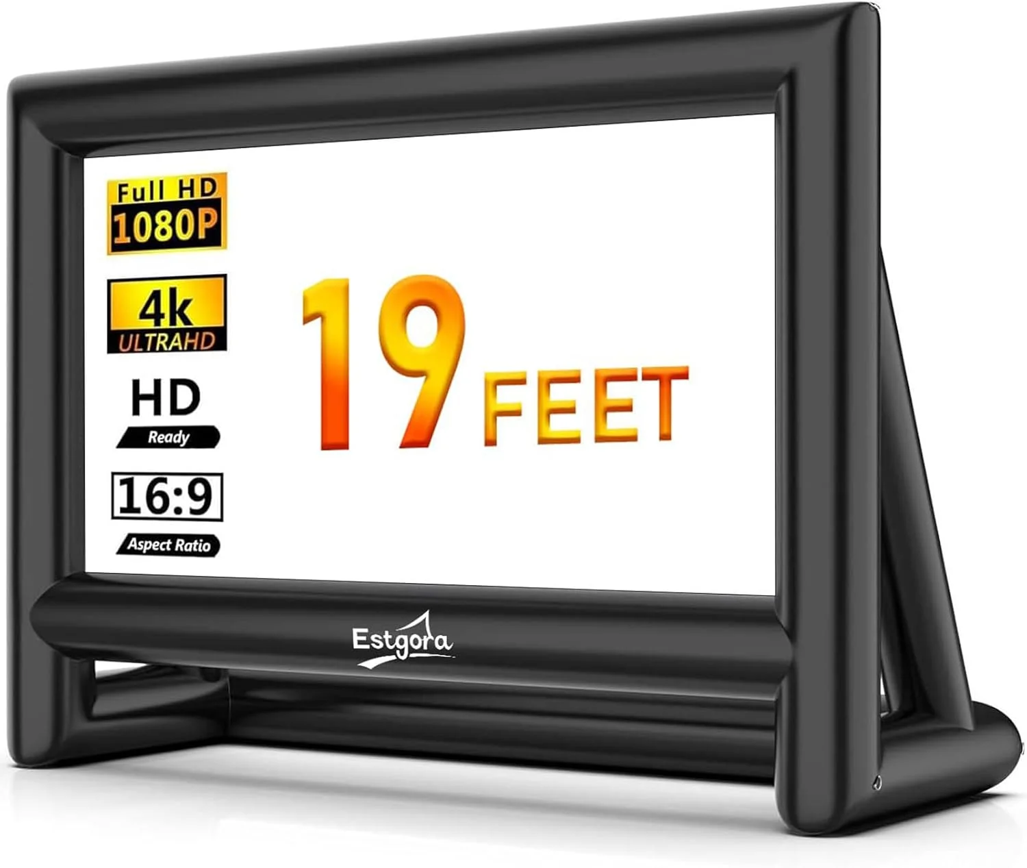 پرده نمایش بادی استگورا 5.8 متری مناسب فضای باز، پرده پروژکتور بادی برای نمایش از جلو و عقب همراه با پمپ هوا، ایده آل برای شب های فیلم در کنار استخر، حیاط خلوت، مهمانی و سینمای خانگی