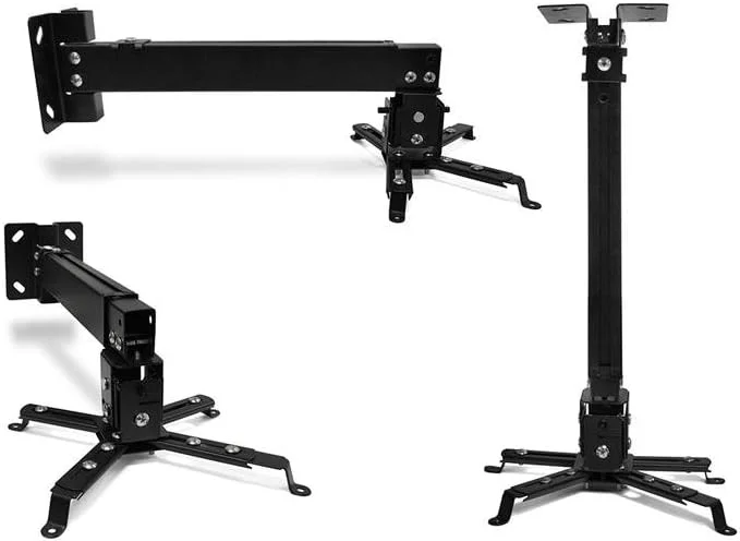 پایه سقفی پروژکتور قابل تنظیم FAVI BB100200 با طول 100-200 سانتی متر - مشکی