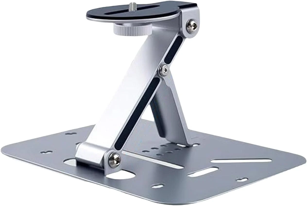 پایه پروژکتور تاشو، براکت مقاوم با ارتفاع قابل تنظیم، قابل نصب روی میز/دیوار/آویز برای سینمای خانگی و دفتر کار