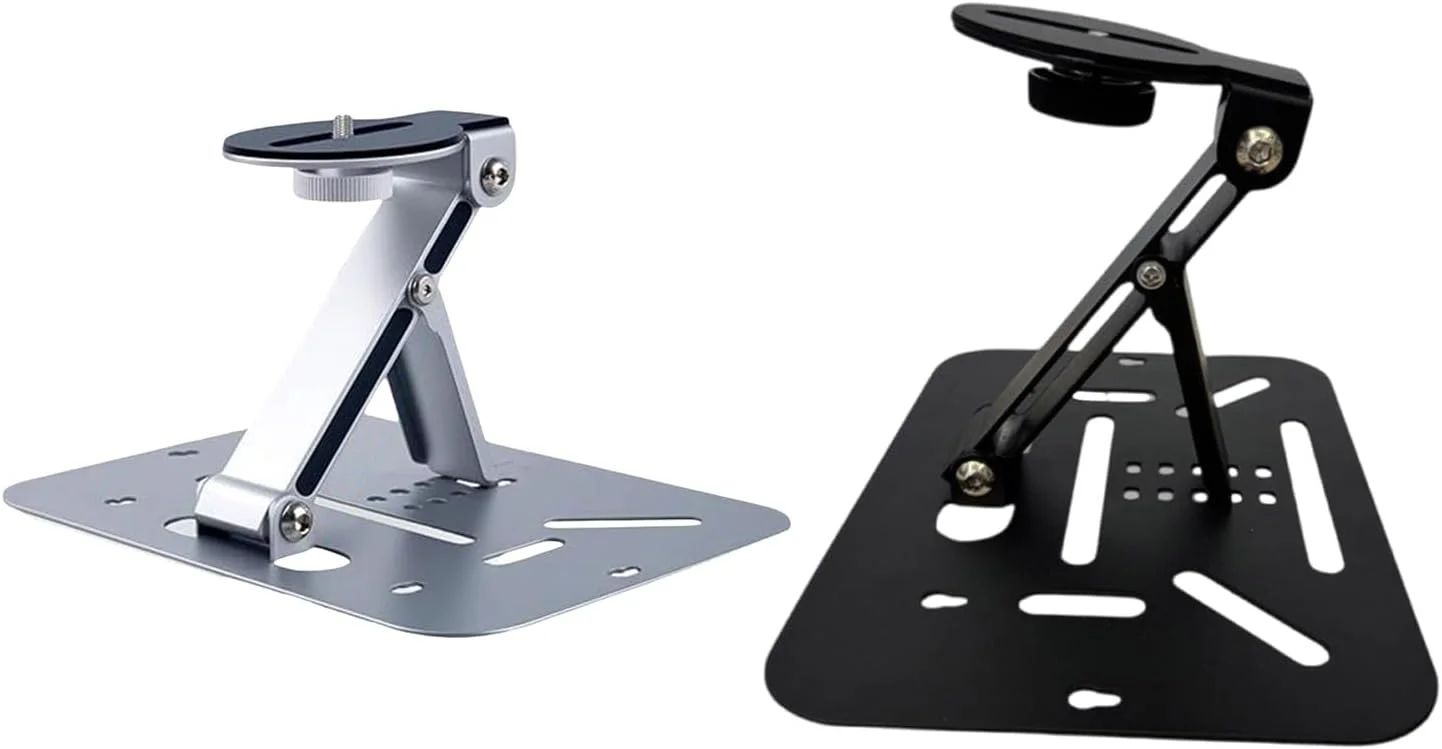 پایه پروژکتور تاشو، براکت مقاوم با ارتفاع قابل تنظیم، قابل نصب روی میز/دیوار/آویز برای سینمای خانگی و دفتر کار