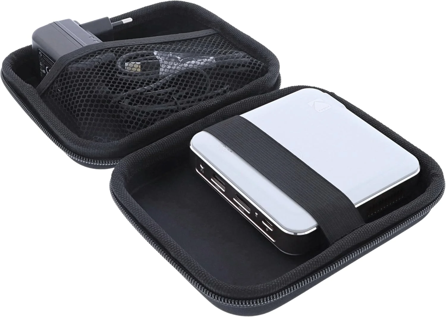 کیف محافظ فوتو-کنتر مناسب برای Kodak Luma 150 و لوازم جانبی، کیف سخت، پروژکتور قابل حمل، ضد ضربه، ضد گرد و غبار، ضد آب، محافظ مسافرتی - مشکی