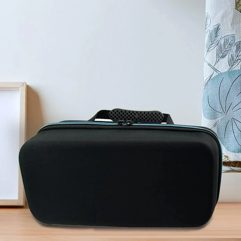کیف حمل پروژکتور فری استایل، کیف محافظ پروژکتور و باتری به همراه لوازم جانبی، جعبه محافظ قابل حمل EVA با پارتیشن داخلی، ضد اصطکاک (مشکی)