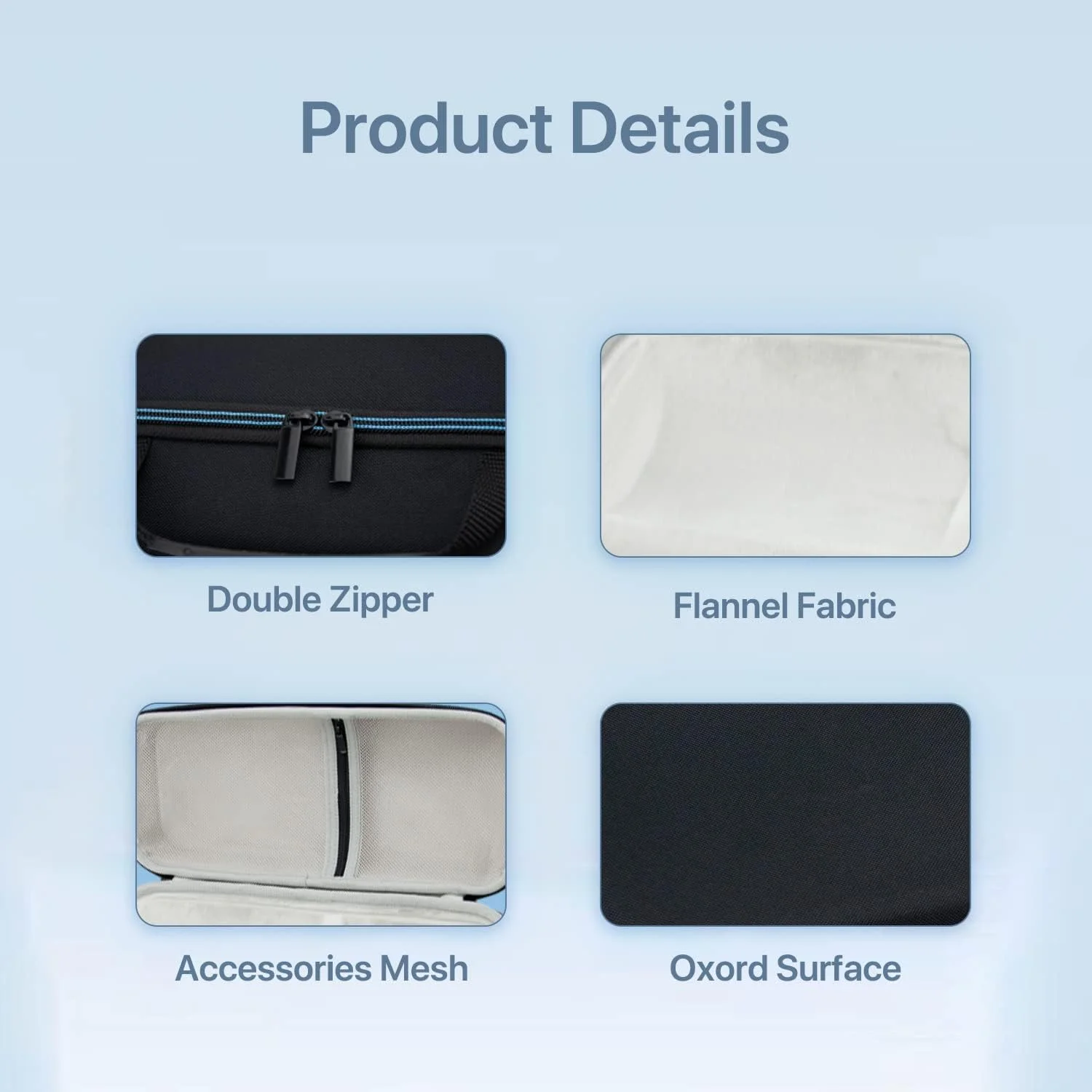 کیف حمل پروژکتور فری استایل، کیف محافظ پروژکتور و باتری به همراه لوازم جانبی، جعبه محافظ قابل حمل EVA با پارتیشن داخلی، ضد اصطکاک (مشکی)