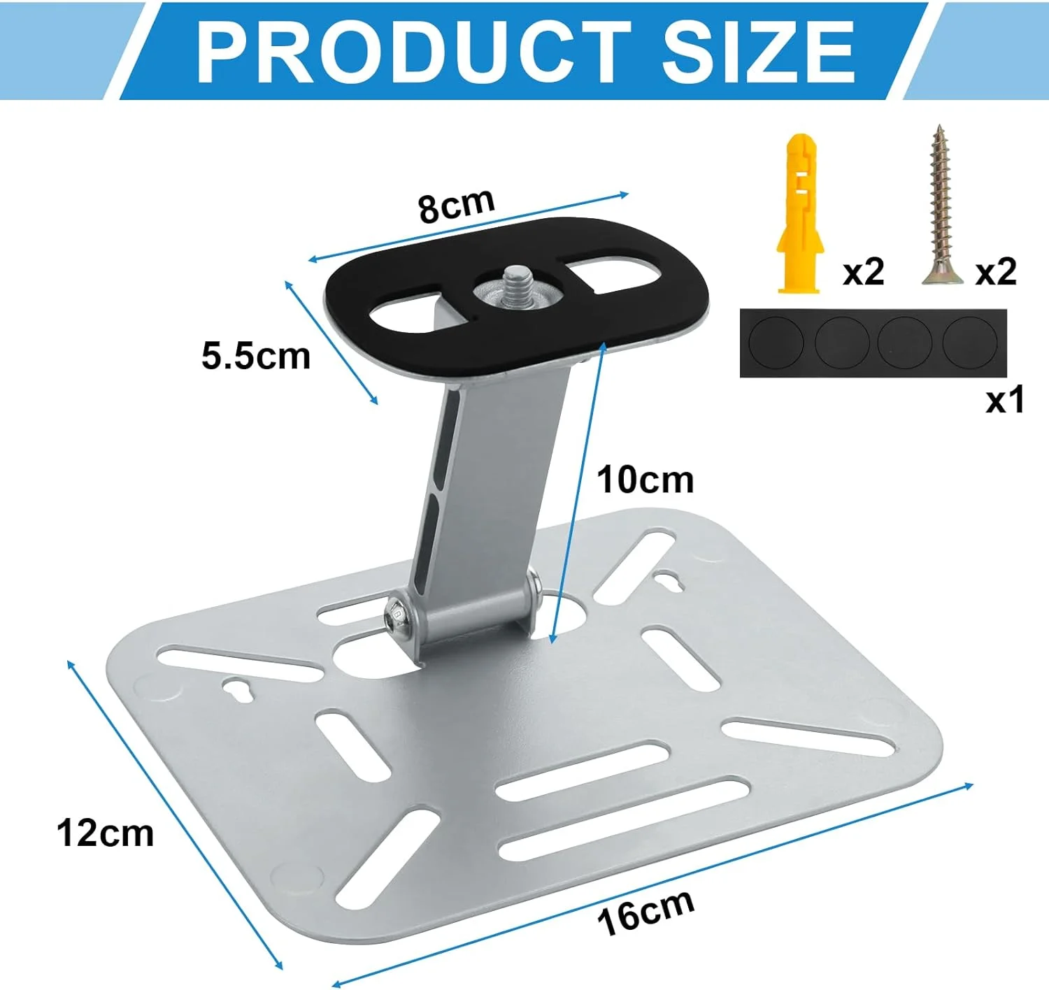 پایه پروژکتور سقفی، پایه پروژکتور ویدئویی قابل حمل، پایه های پروژکتور با چرخش 360 درجه با رزوه 1/4 اینچی، سازگار با اکثر پروژکتورها
