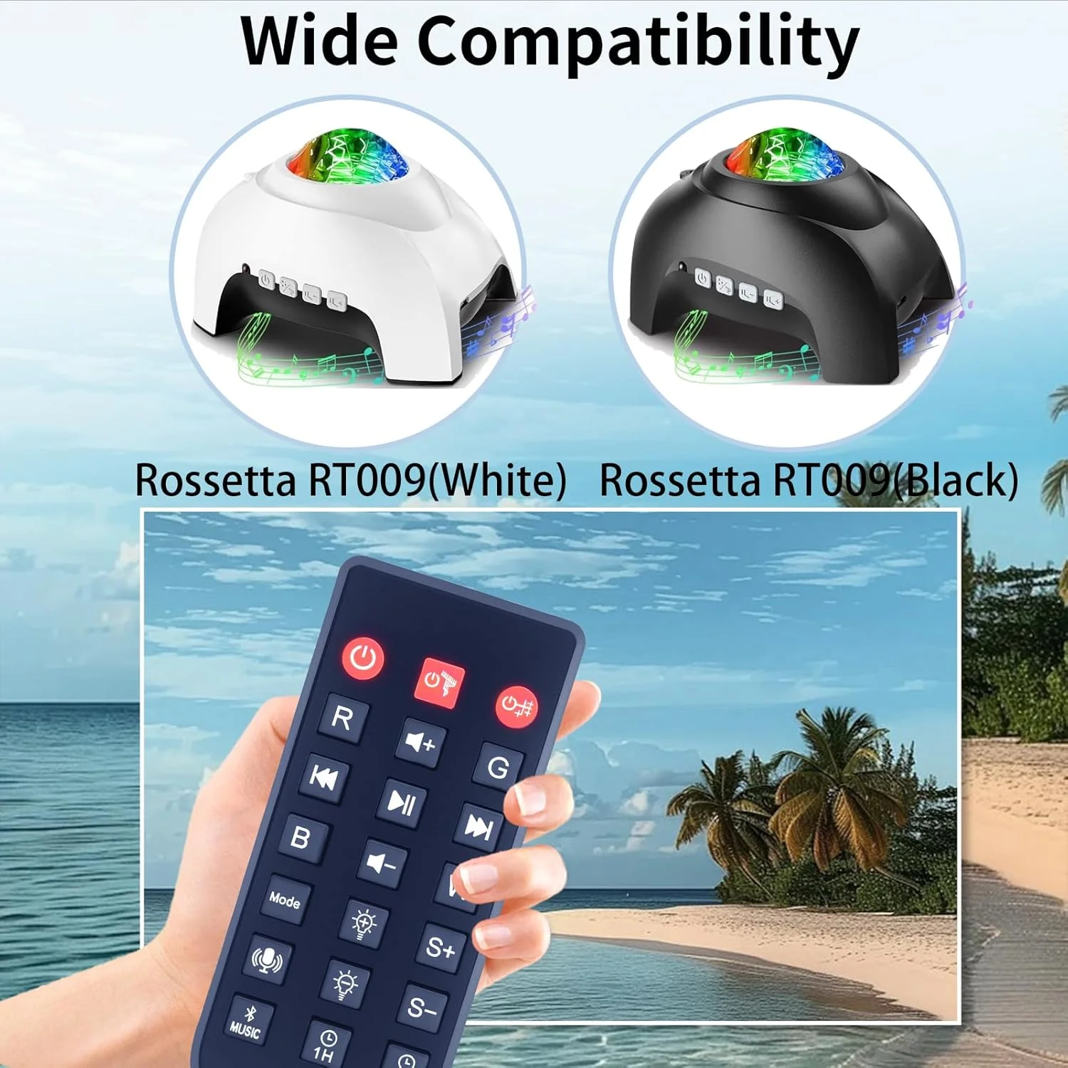 ریموت کنترل جایگزین پروژکتور کهکشانی، برای پروژکتور ستاره ای Rossetta RT009 ریموت کنترل جایگزین پروژکتور کهکشانی، برای پروژکتور ستاره ای Rossetta RT009